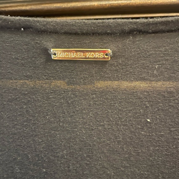 Michael Kors Black Layered V neck Blouse - Picture 3 of 6